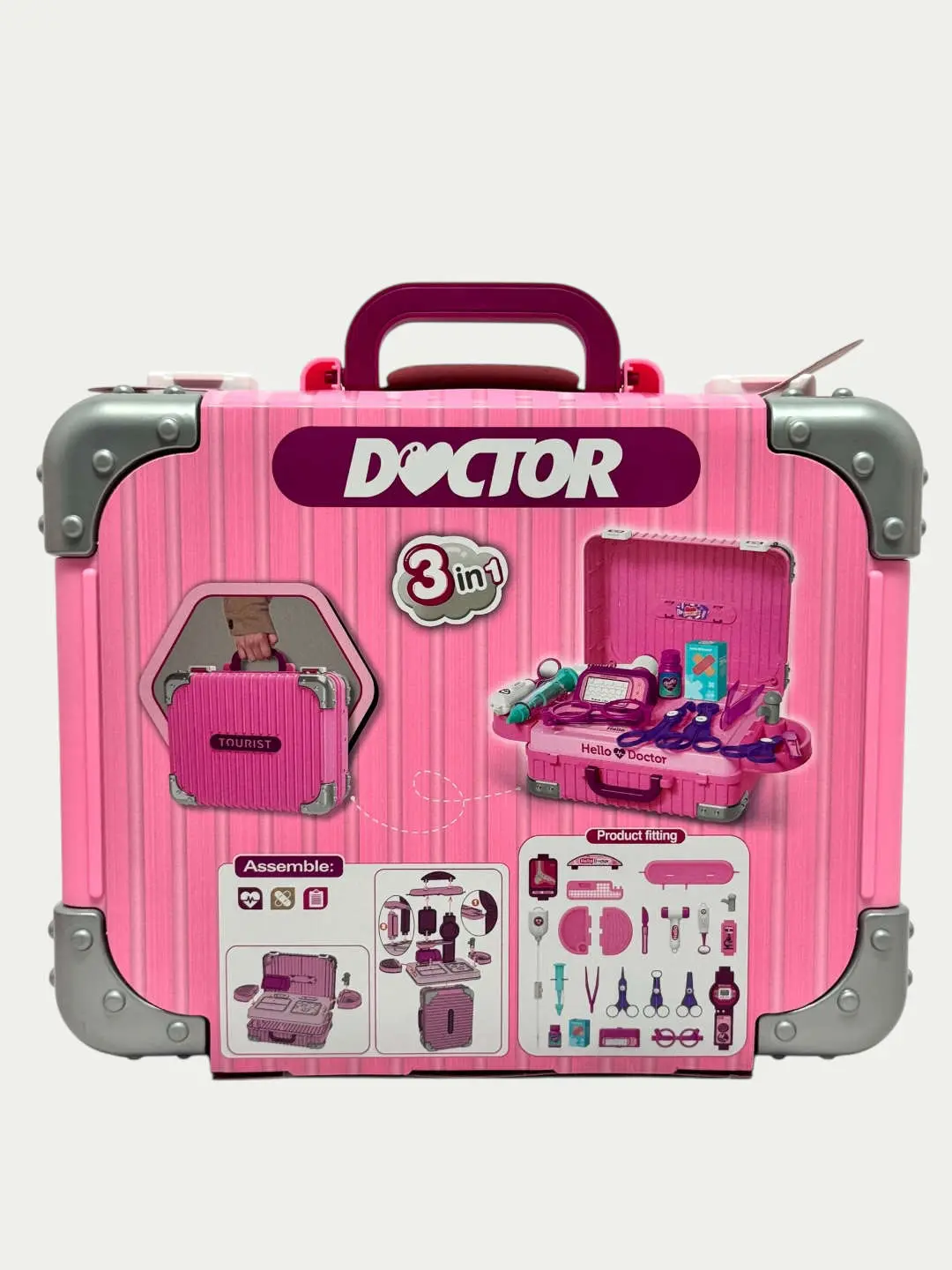 Набор Доктора Hello Doctor в чемодане, игровой столик с инструментами для девочек — фото 4
