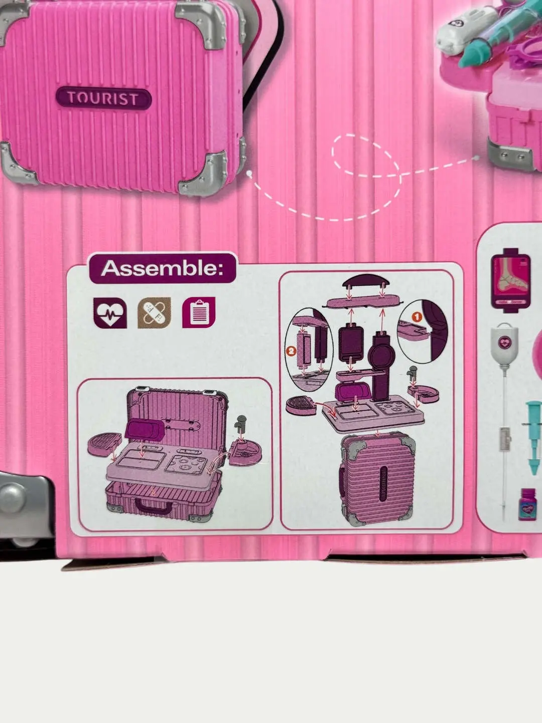 Набор Доктора Hello Doctor в чемодане, игровой столик с инструментами для девочек — фото 8