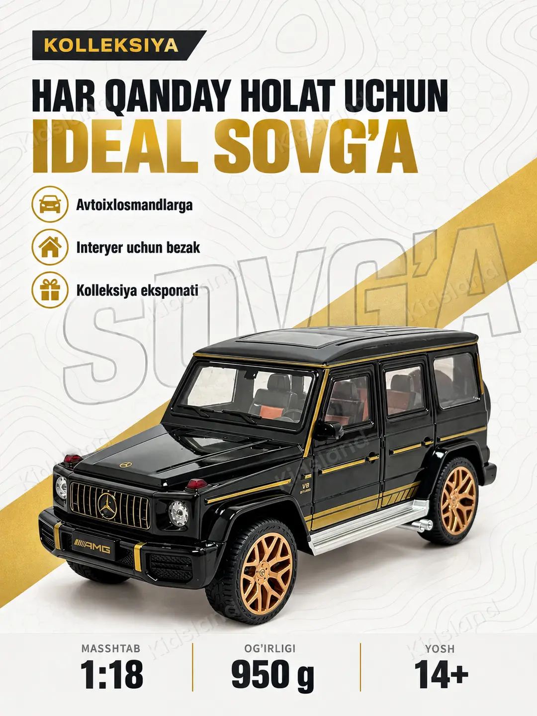 Metall o'yinchoq mashina bolalarni o'qitish uchun bolalar uchun — 6-rasm