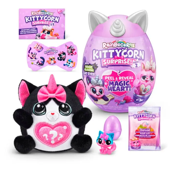 RainBocorns Sehrli Tuxumi Mushuk-Unicorn, Yorqin Ko'zlar, Siriq Sovg'a, Motorikani Rivojlantirish, 3 Yoshdan Katta — 5-rasm