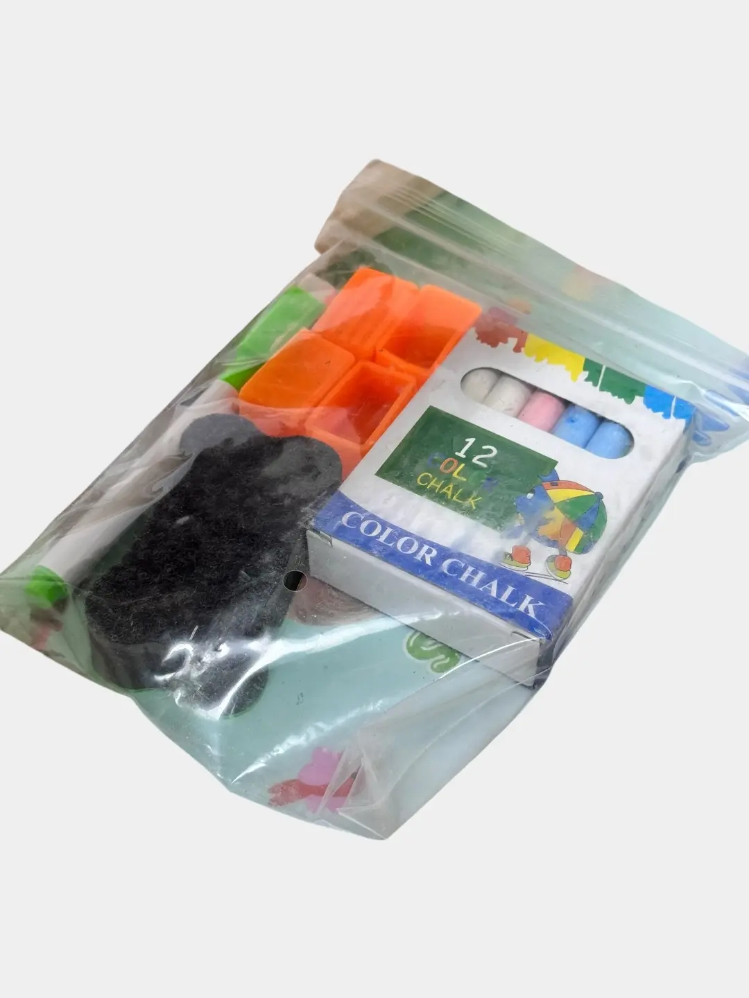 Bolalar rasm chizish uchun molbert doskasi, ikki tomonlama magnitli tokchali — 7-rasm