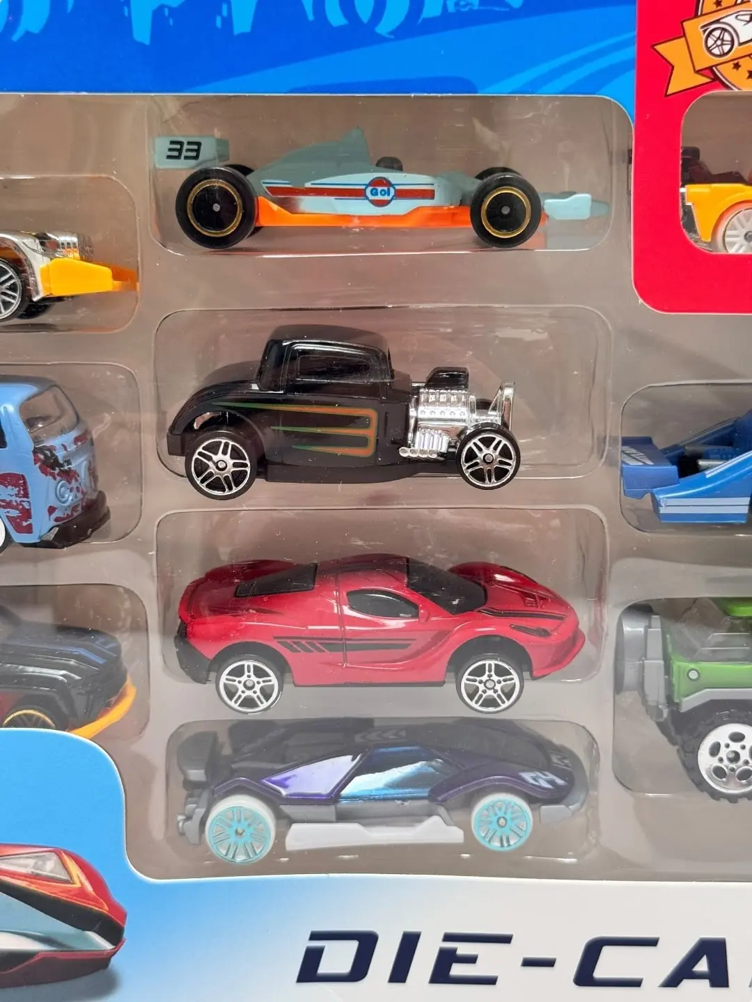 Metall avtomashinalar Hot Wheels "Kolleksiya" 10 dona, bolalar uchun 3+, yorqin — 4-rasm