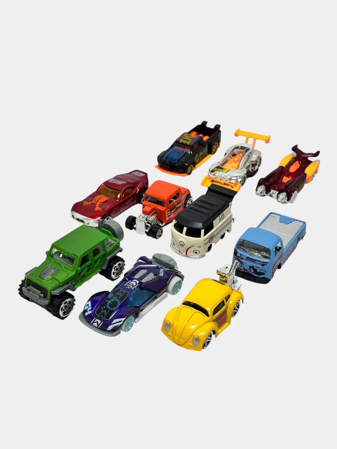 Metall avtomashinalar Hot Wheels "Kolleksiya" 10 dona, bolalar uchun 3+, yorqin — 7-rasm