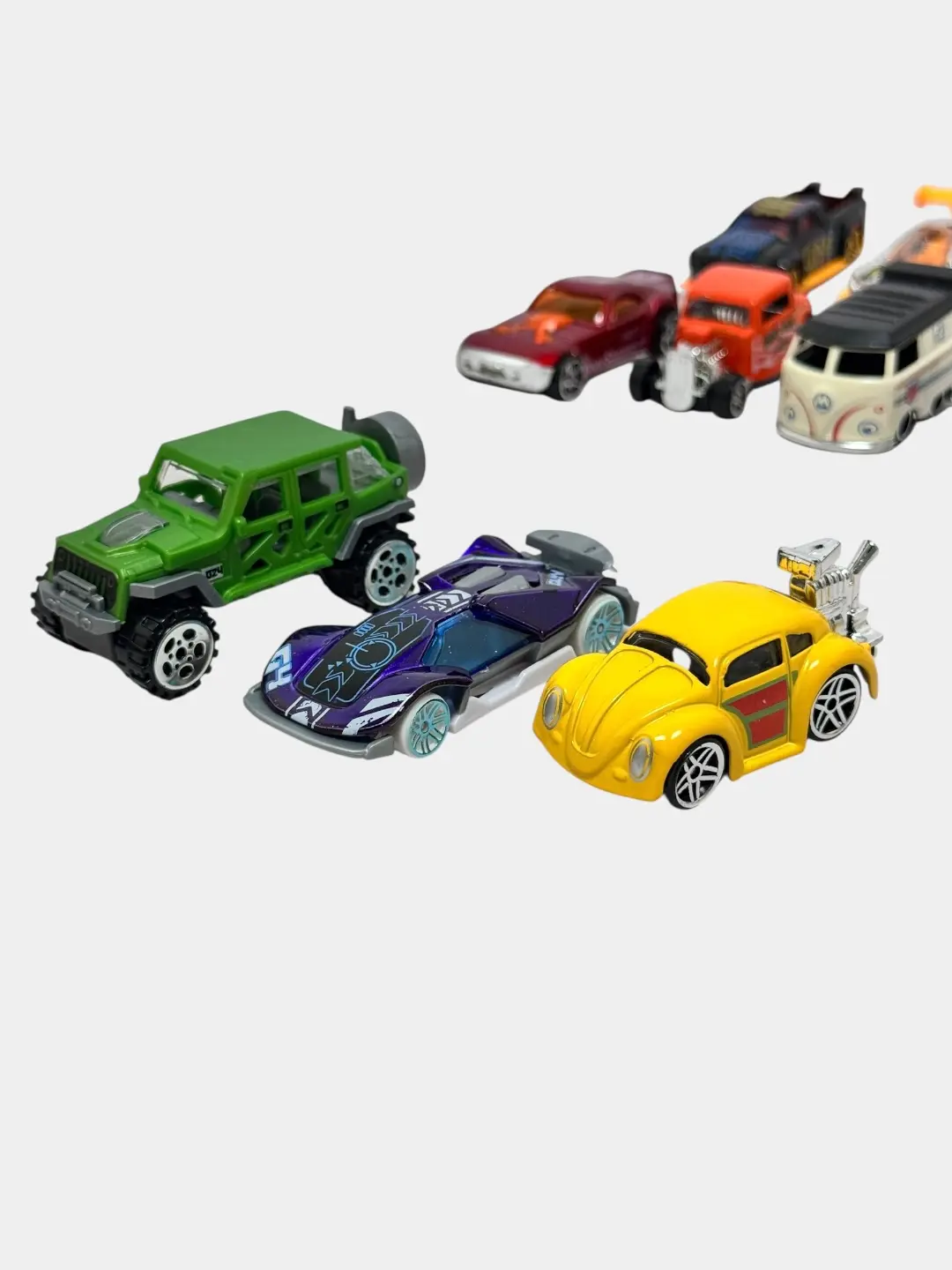 Metall avtomashinalar Hot Wheels "Kolleksiya" 10 dona, bolalar uchun 3+, yorqin — 8-rasm