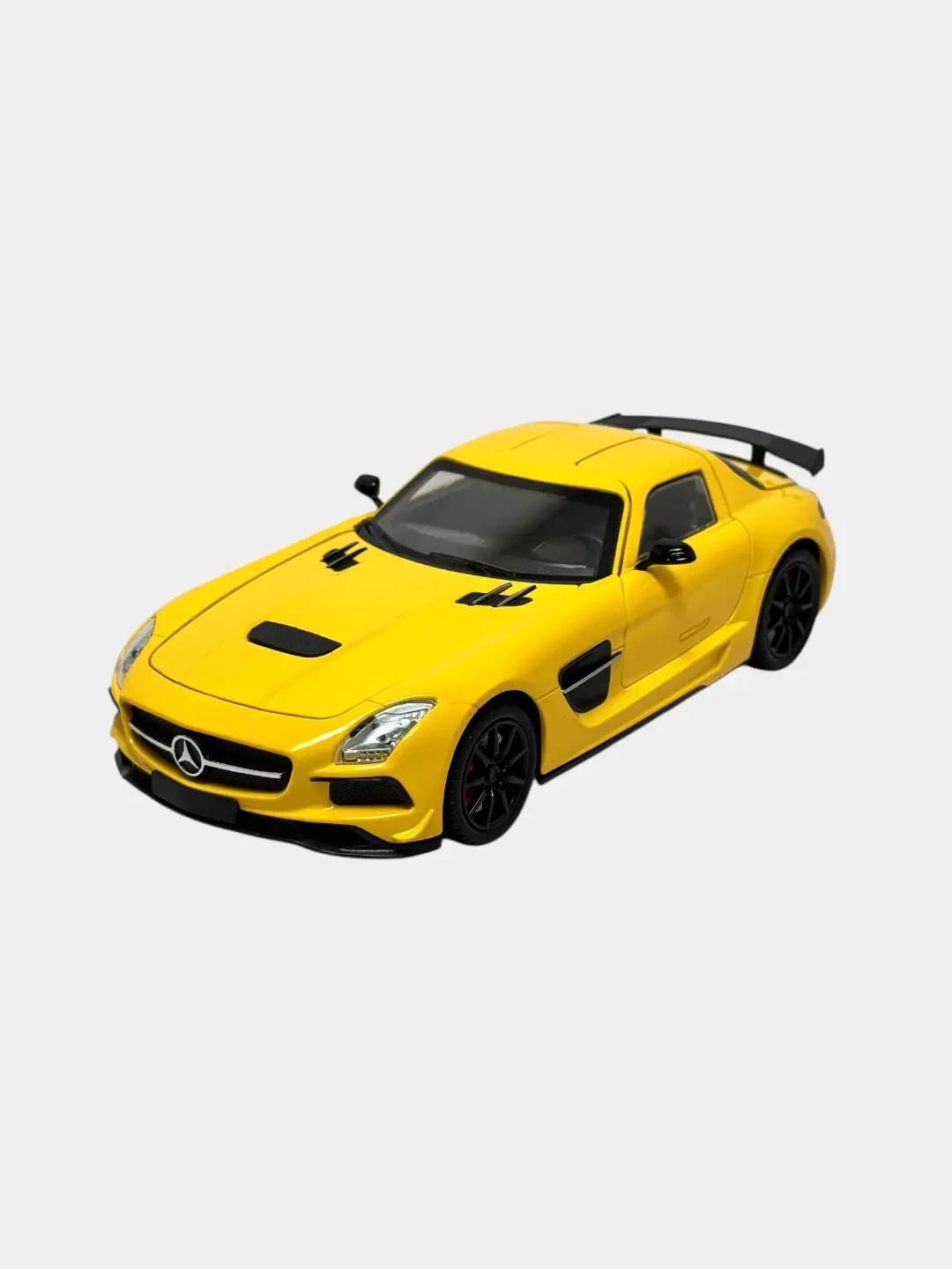 Mercedes Benz SLS AMG kolleksiya modeli, bolalar uchun o'yinchoq metall mashina — 3-rasm