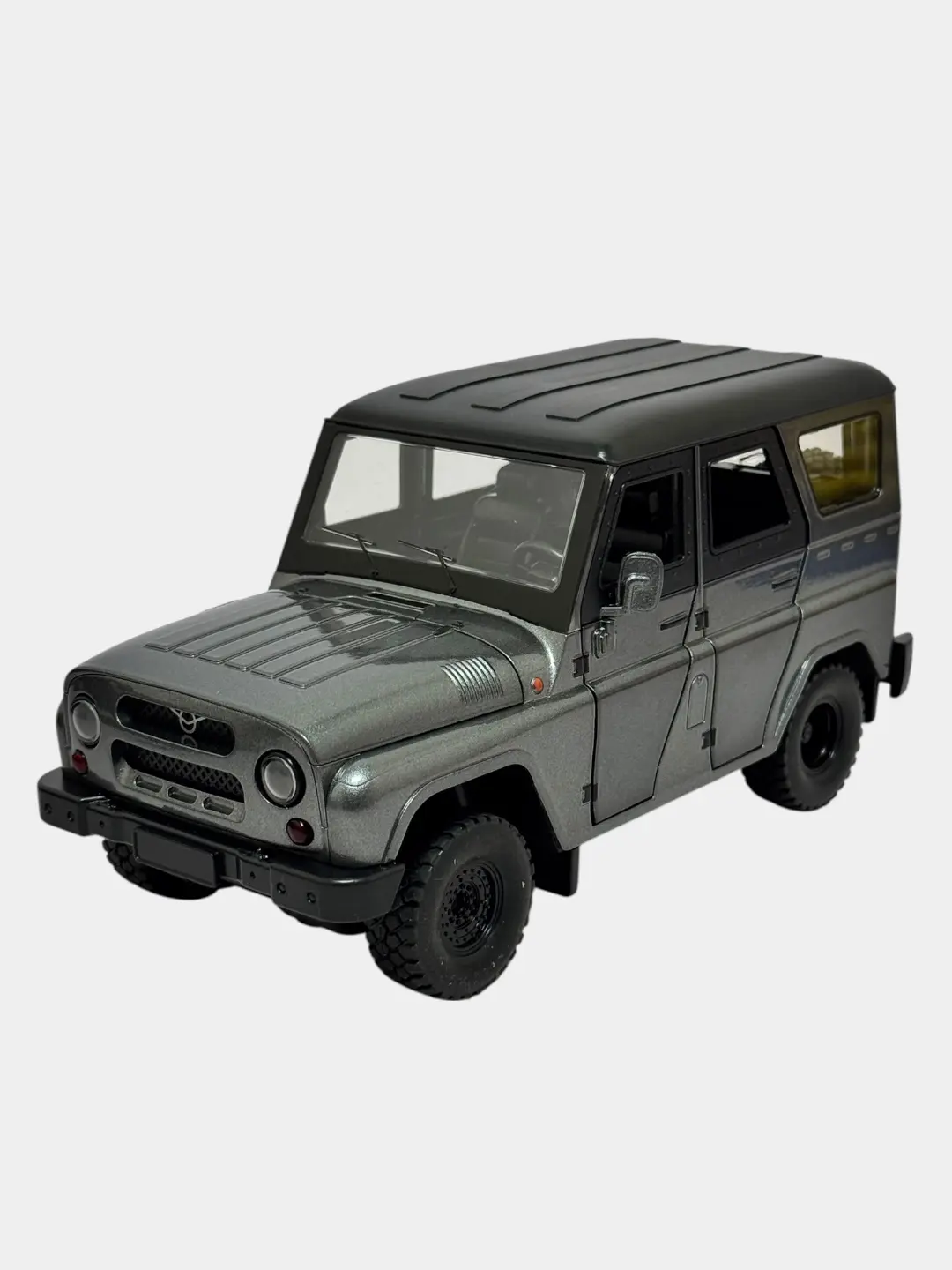 Hunter metall modeli 1:24, chiroqli va ovozli inersion o'yinchoq mashina — 2-rasm