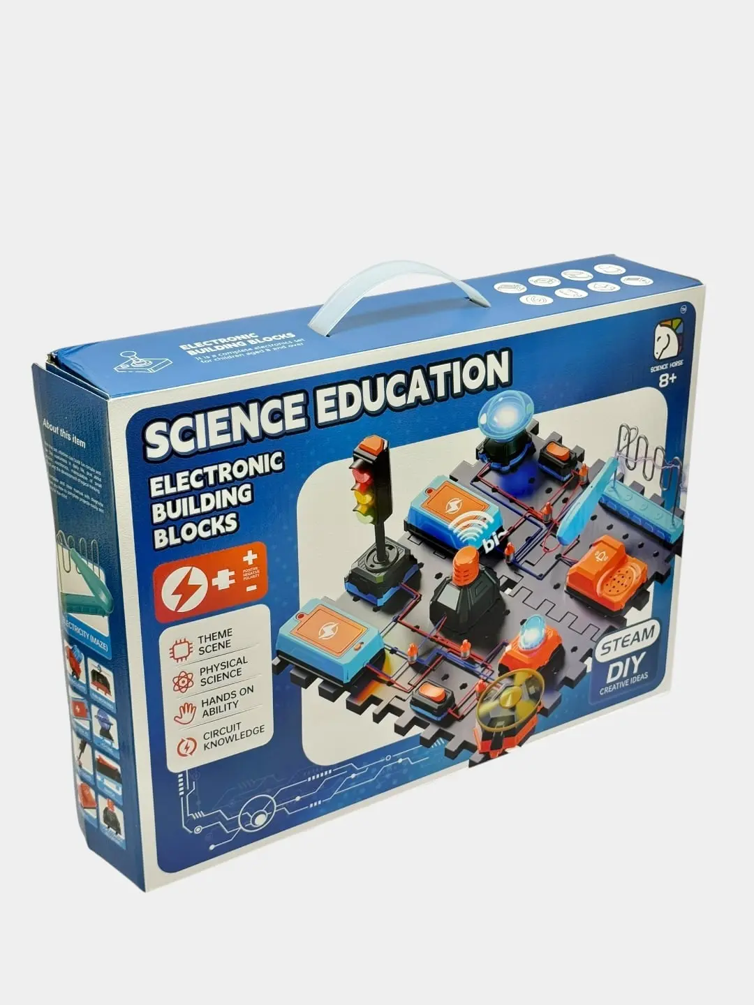 Научный набор STEAM DIY, Набор для электроники и STEM, Для детей от 8 лет, Яркие детали