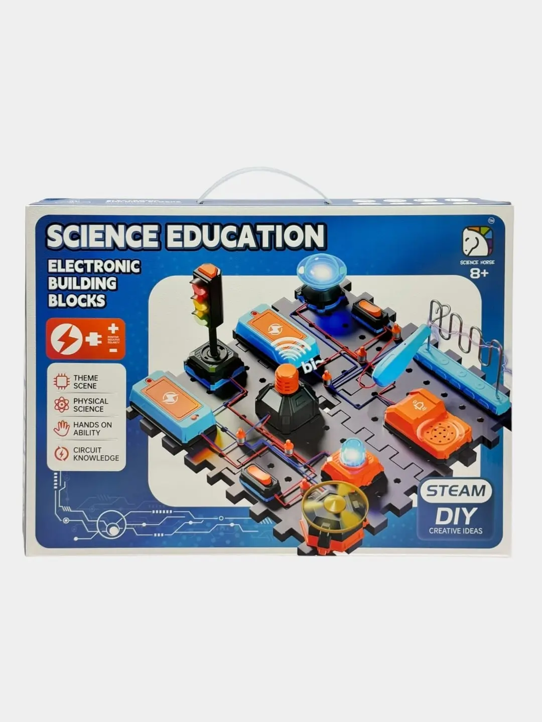 STEAM DIY Ilmiy to'plam, Elektronika va STEM to'plami, 8 yoshdan katta bolalar uchun, Yorqin detallar — 2-rasm
