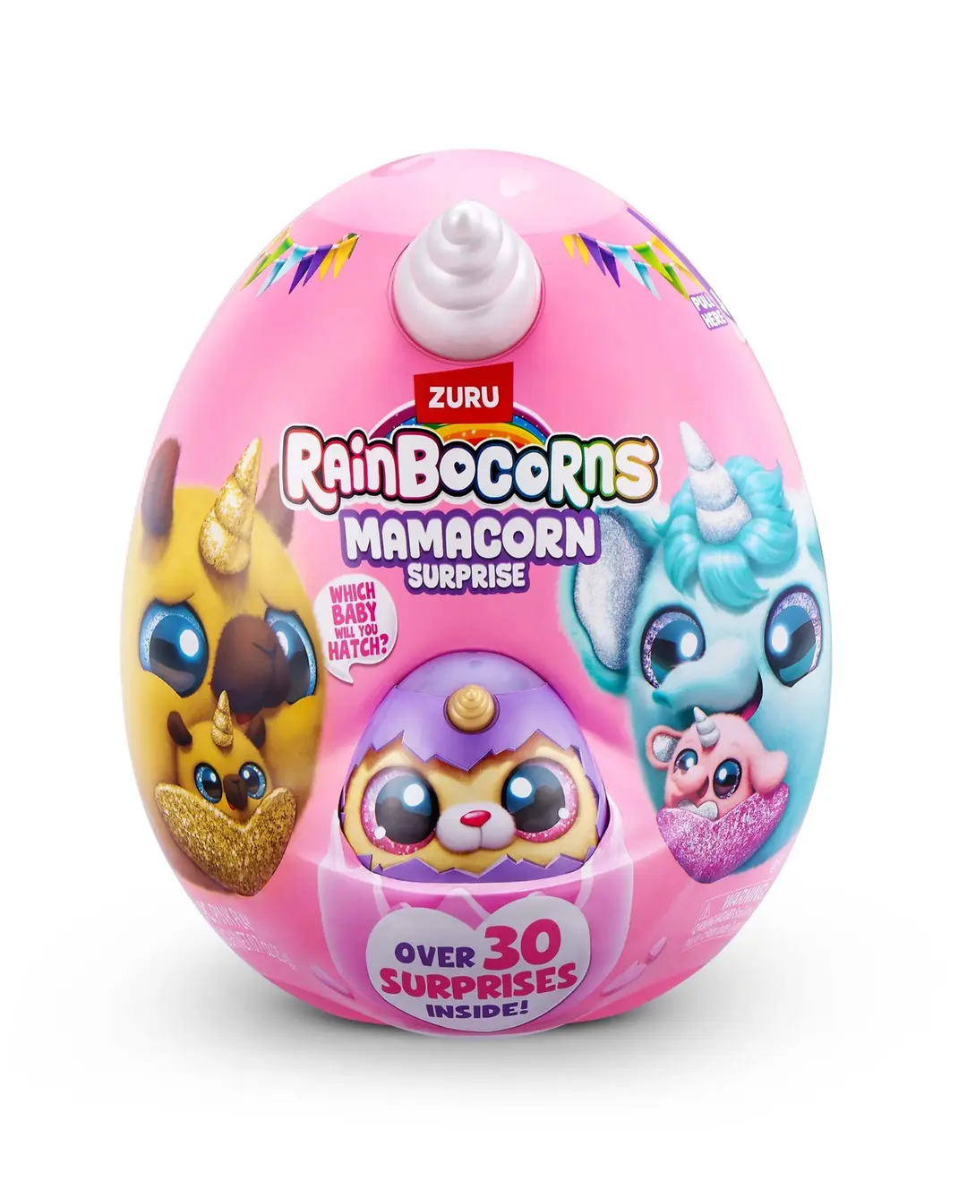 Яйцо-сюрприз Rainbocorns Mamacorn, 30+ сюрпризов, для детей от 3 лет, развивающая игрушка