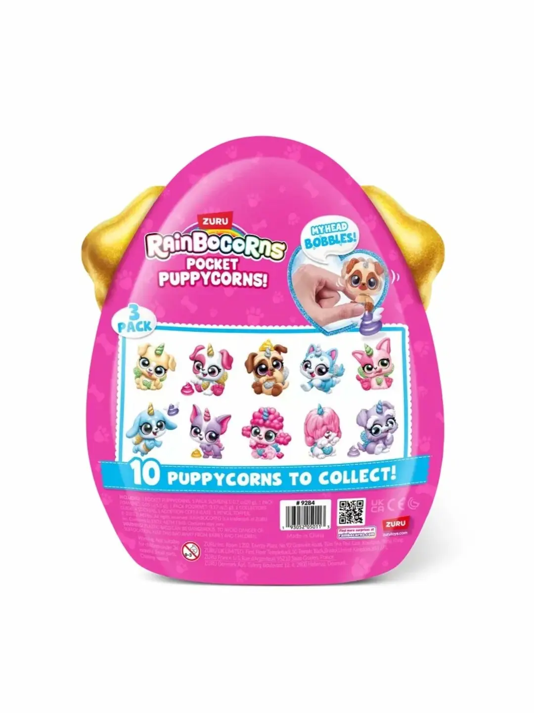 Набор-сюрприз ZURU Rainbocorns Pocket Puppycorns, более 10 игрушек и аксессуаров, для детей от 3 лет, подарок — фото 8