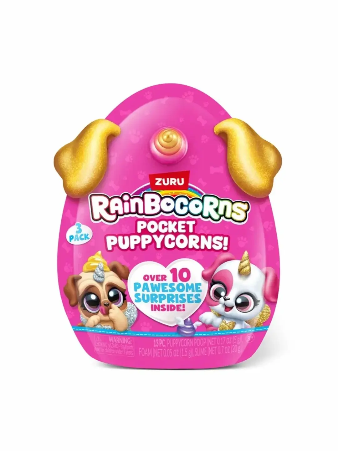 Набор-сюрприз ZURU Rainbocorns Pocket Puppycorns, более 10 игрушек и аксессуаров, для детей от 3 лет, подарок — фото 7