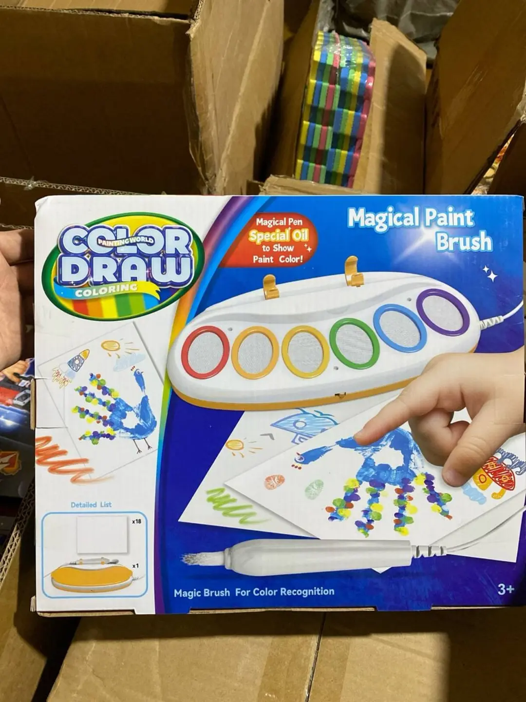 Магическая раскраска Color Draw, Волшебная кисть без грязи, Для творчества детей 3+