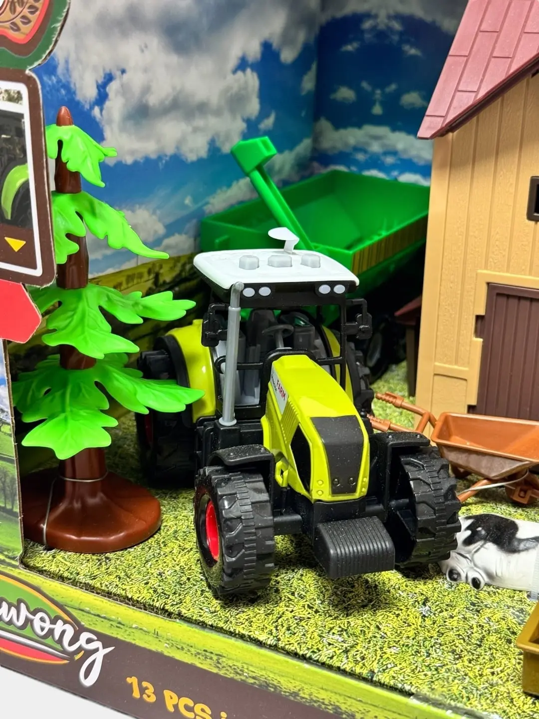 Ferma va traktor figuralari to'plami Kawong Harvest Period chiroqli, 13 ta buyum — 4-rasm