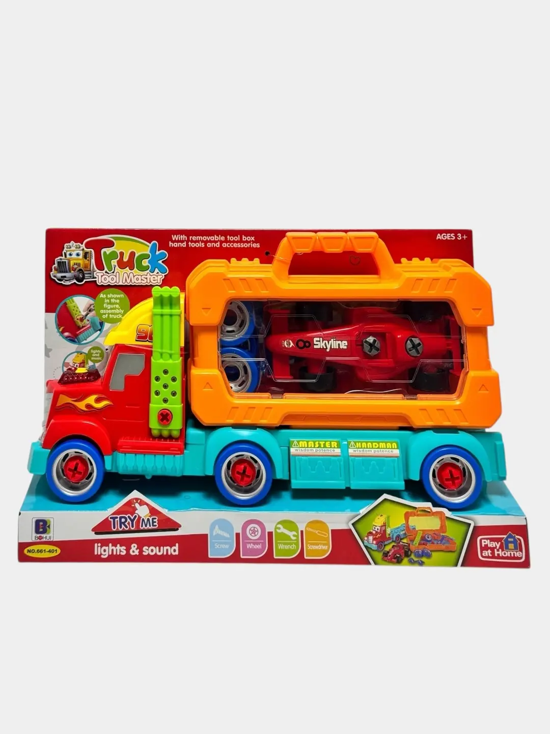 Makvin treyler konstruktori Truck Tool Master chiroqli va ovozli keysda — 2-rasm