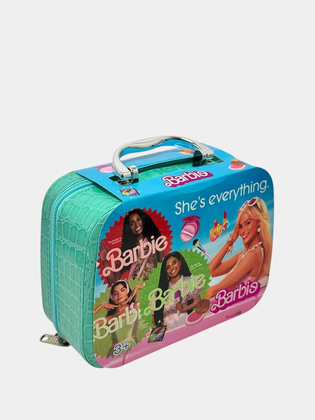 Barbie bolalar kosmetikasi to'plami keysda, qizlar uchun xavfsiz pardoz to'plami — 4-rasm