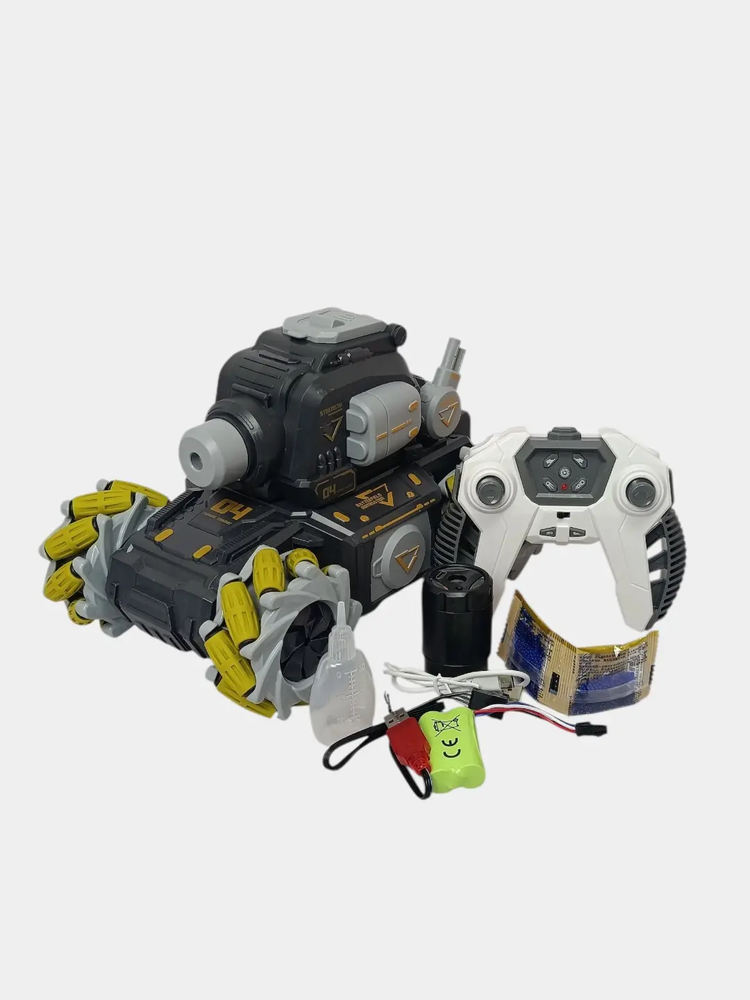 Glitter Tank Mecha masofadan boshqariladigan tank, suvli o‘q va yorug‘lik, 6+ yoshli o‘g‘il bolalar uchun — 10-rasm