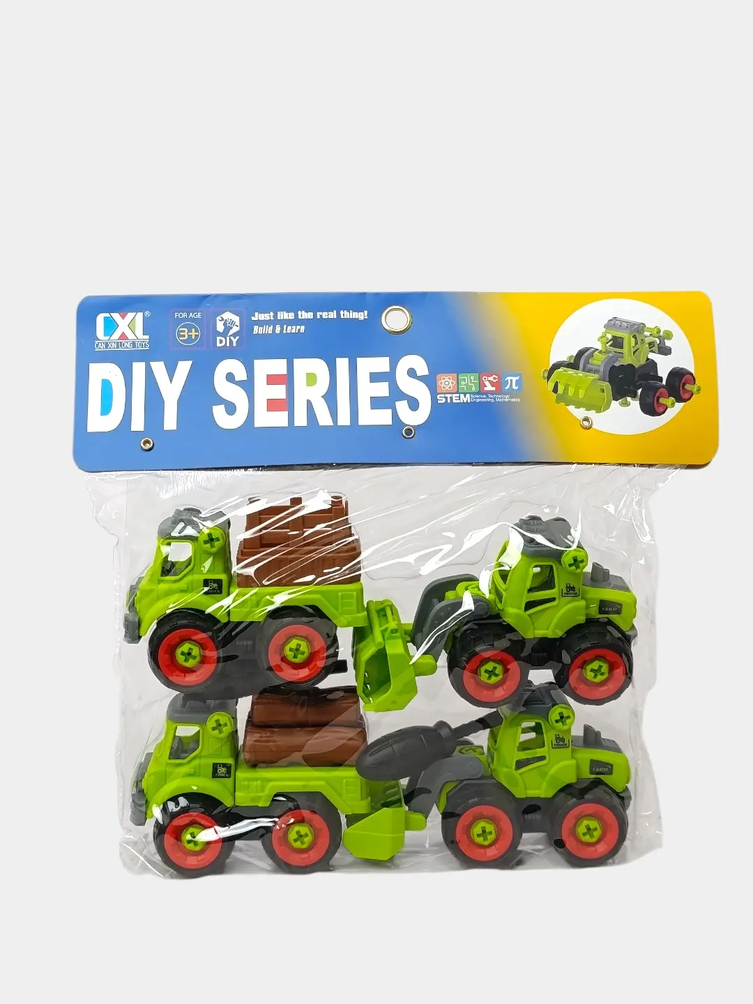 Bolalar uchun yig'iladigan mashina-konstruktorlar to'plami DIY SERIES, maxsus texnika — 2-rasm