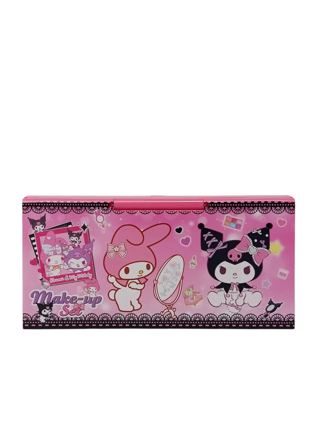 Qizlar uchun Kuromi Sanrio bolalar kosmetika to'plami, chamadonda — 7-rasm