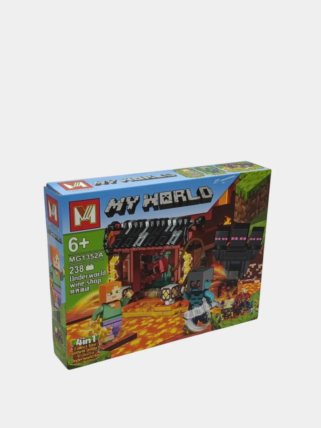 Конструктор Майнкрафт My World Винная лавка Нижнего мира с мини-фигурками