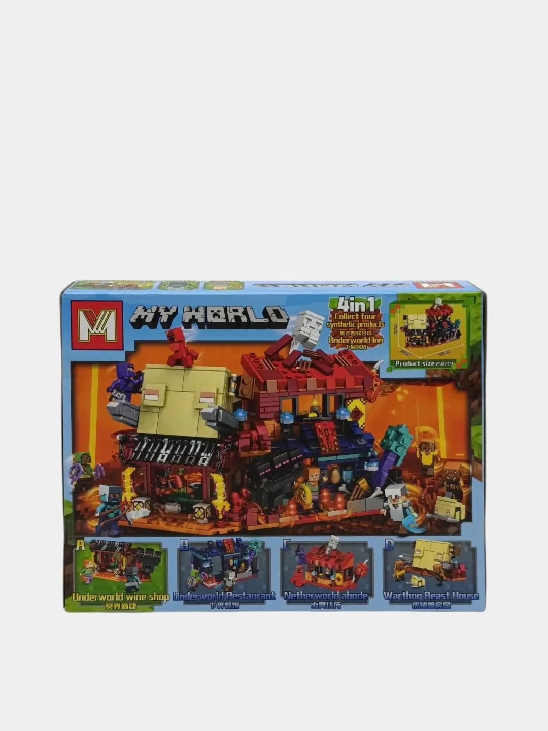 Maynkraft konstruktori My World Quyi dunyo vino do'koni, mini-figuralar bilan — 3-rasm