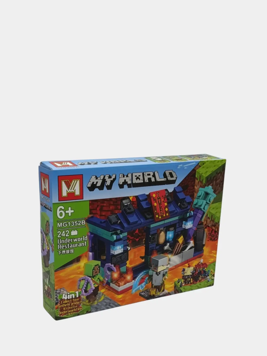 Maynkraft konstruktori My World Quyi dunyo vino do'koni, mini-figuralar bilan — 4-rasm