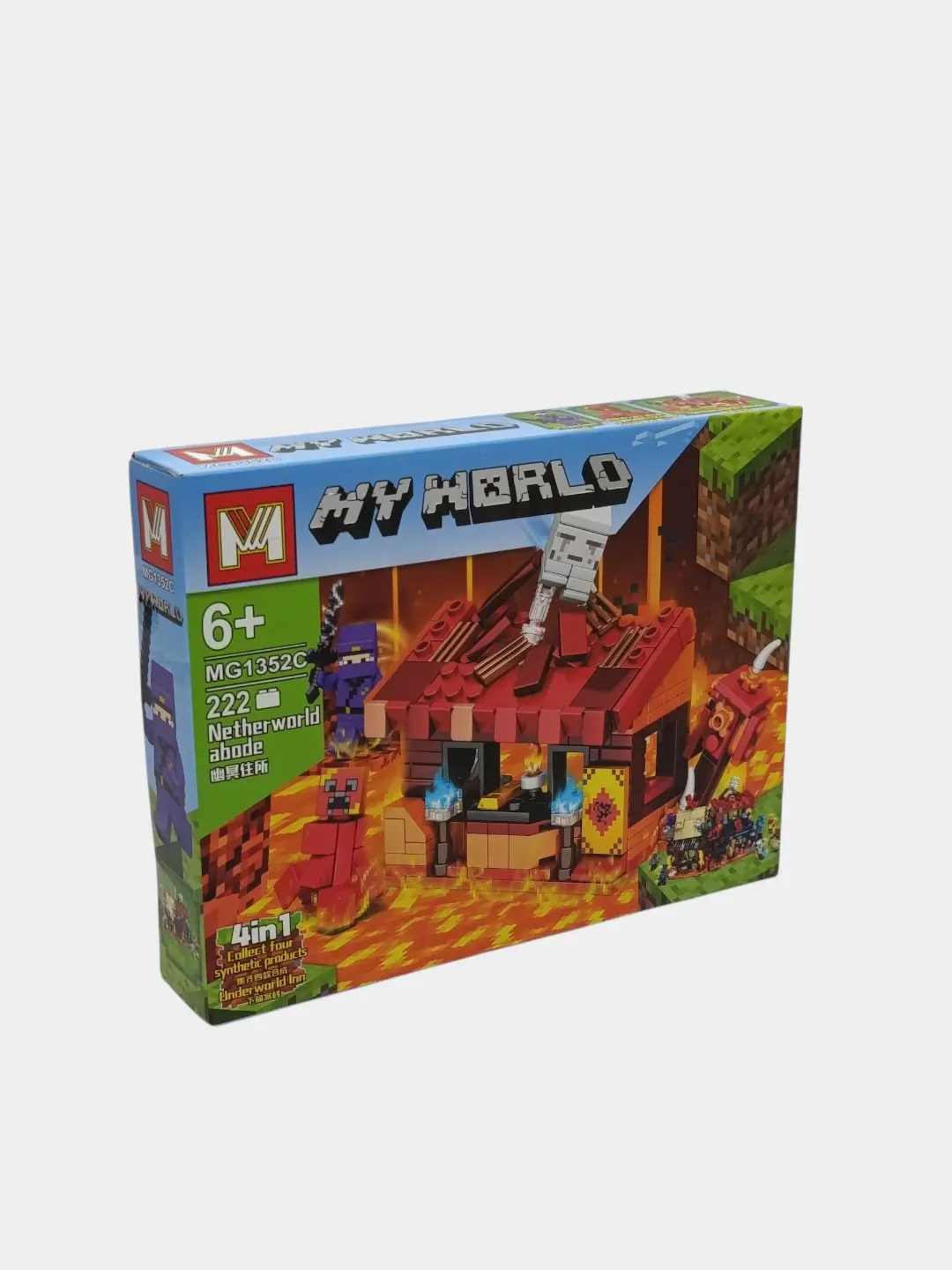 Maynkraft konstruktori My World Quyi dunyo vino do'koni, mini-figuralar bilan — 6-rasm