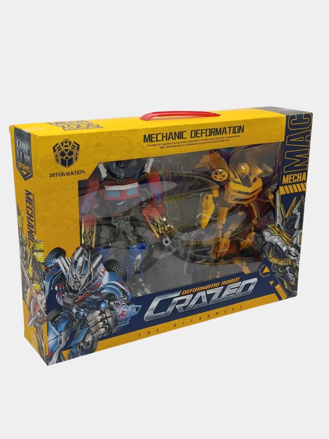 Transformer robotlar to'plami 2 tasi 1 da Mechanic Deformation, Optimus va Bamblbi