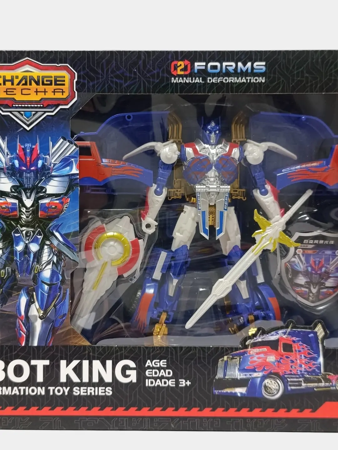 Robot transformer 2 in 1, o'g'il bolalar uchun o'yinchoq, 3 yoshdan katta bolalar uchun — 4-rasm