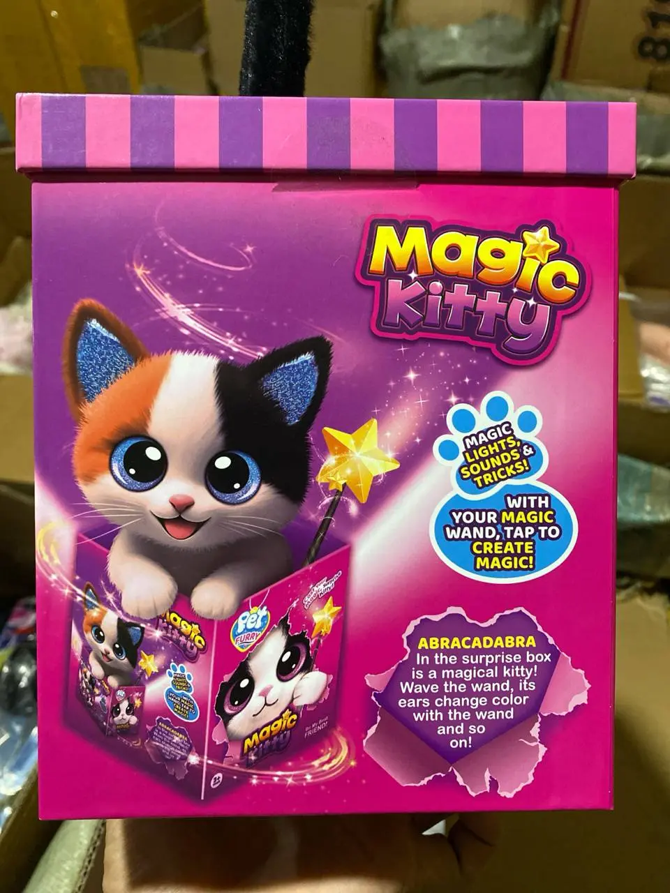Interaktiv yumshoq Magic Kitty surpriz o'yinchoq, Rivojlantiruvchi yumshoq mushukcha, 3 yoshdan bolalar uchun sovg'a — 2-rasm