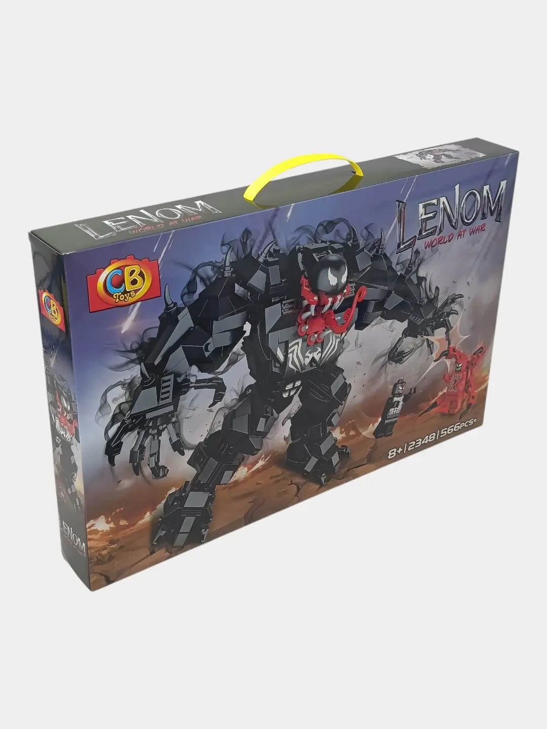 Конструктор Веном CB Toys 566 деталей, подвижный робот Мех и фигурка Карнаж для мальчиков
