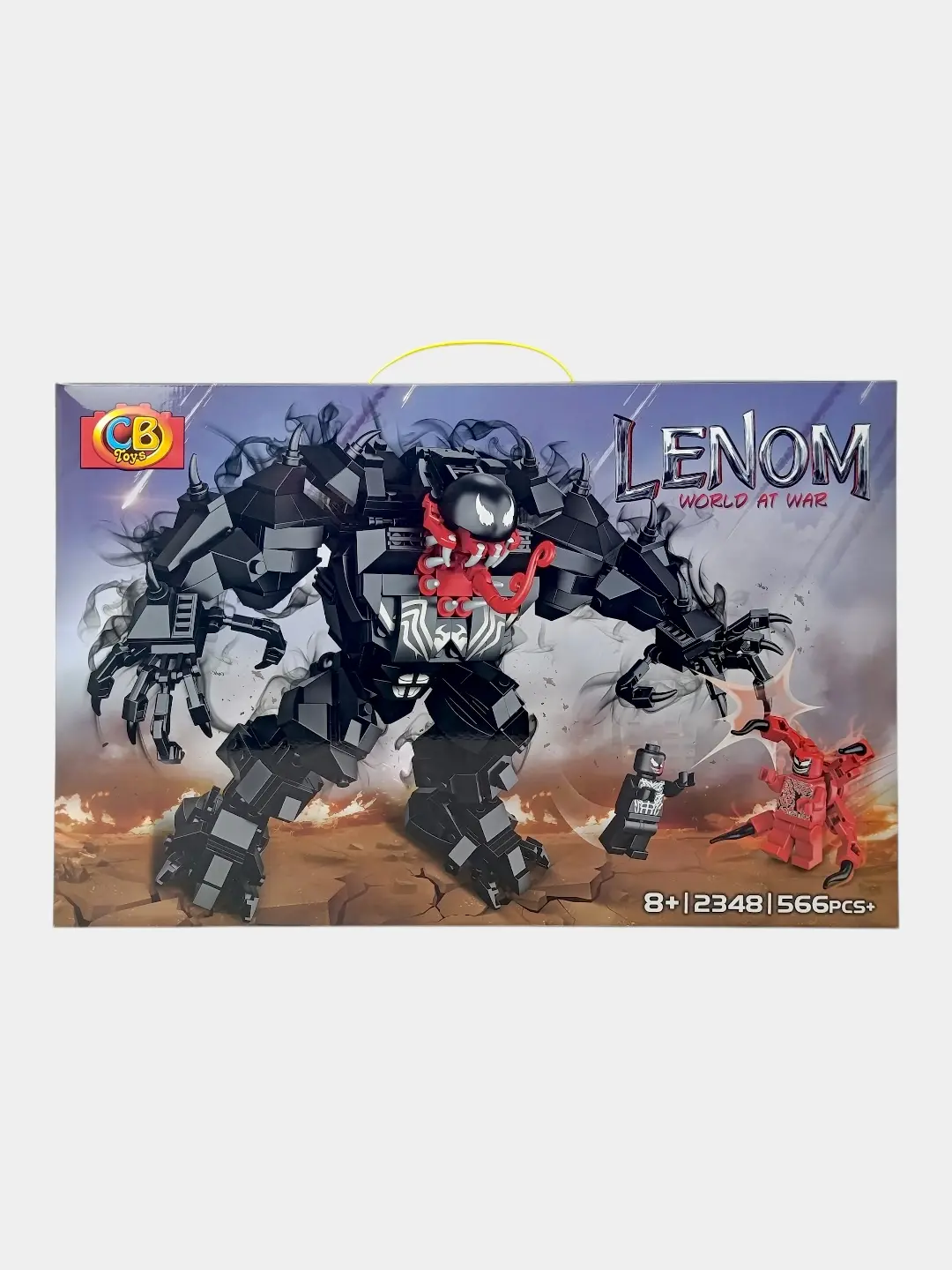 Venom konstruktori CB Toys 566 qism, harakatlanuvchi mex roboti va Karnaj figurasi — 2-rasm