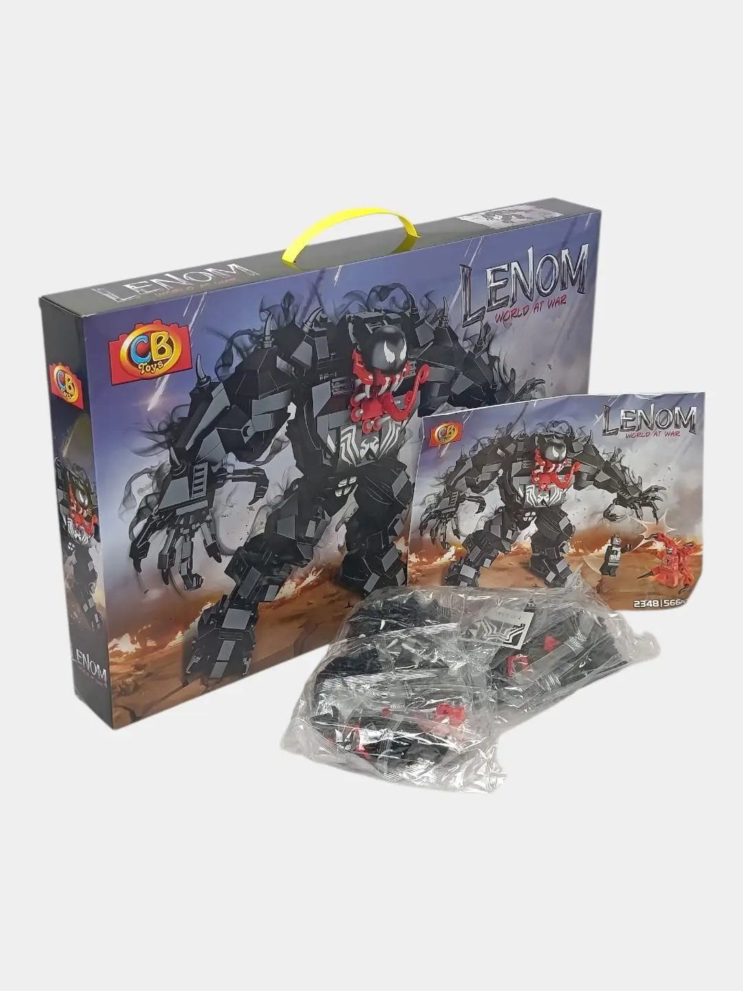 Venom konstruktori CB Toys 566 qism, harakatlanuvchi mex roboti va Karnaj figurasi — 3-rasm