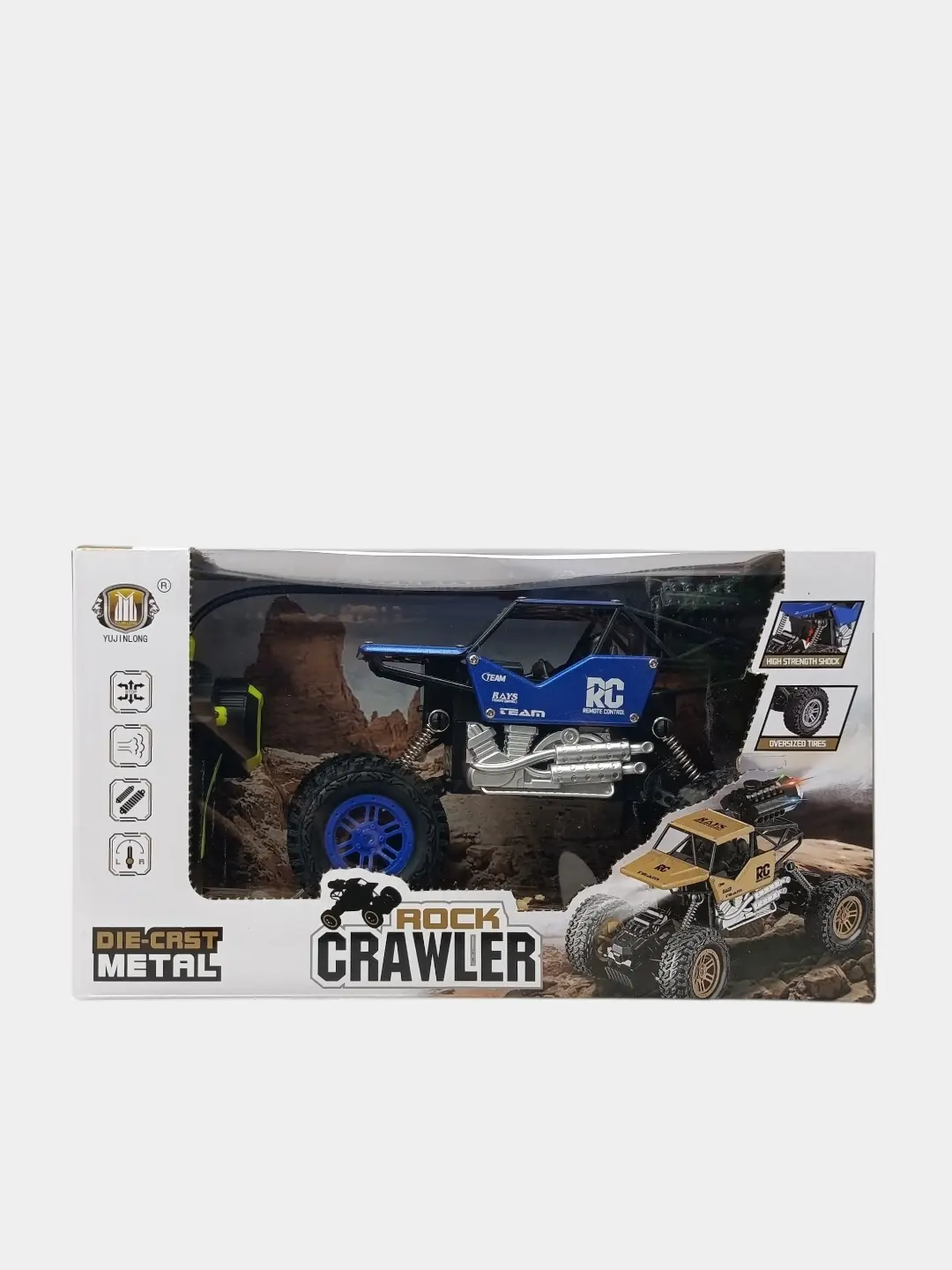 Masofadan boshqariladigan Rock Crawler vnedorojnik, Metall korpus, 1:18 — 2-rasm