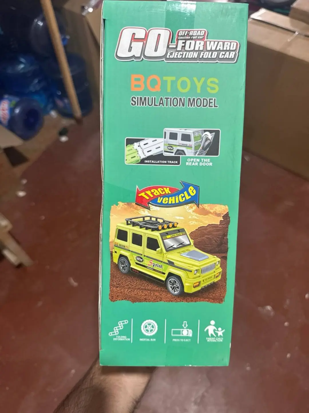 Bolalar uchun transformer yo'ltanlamas va poyga trekli o'yinchoq to'plami, 3 yoshdan oshiq bolalarga, Inersion mashina — 4-rasm