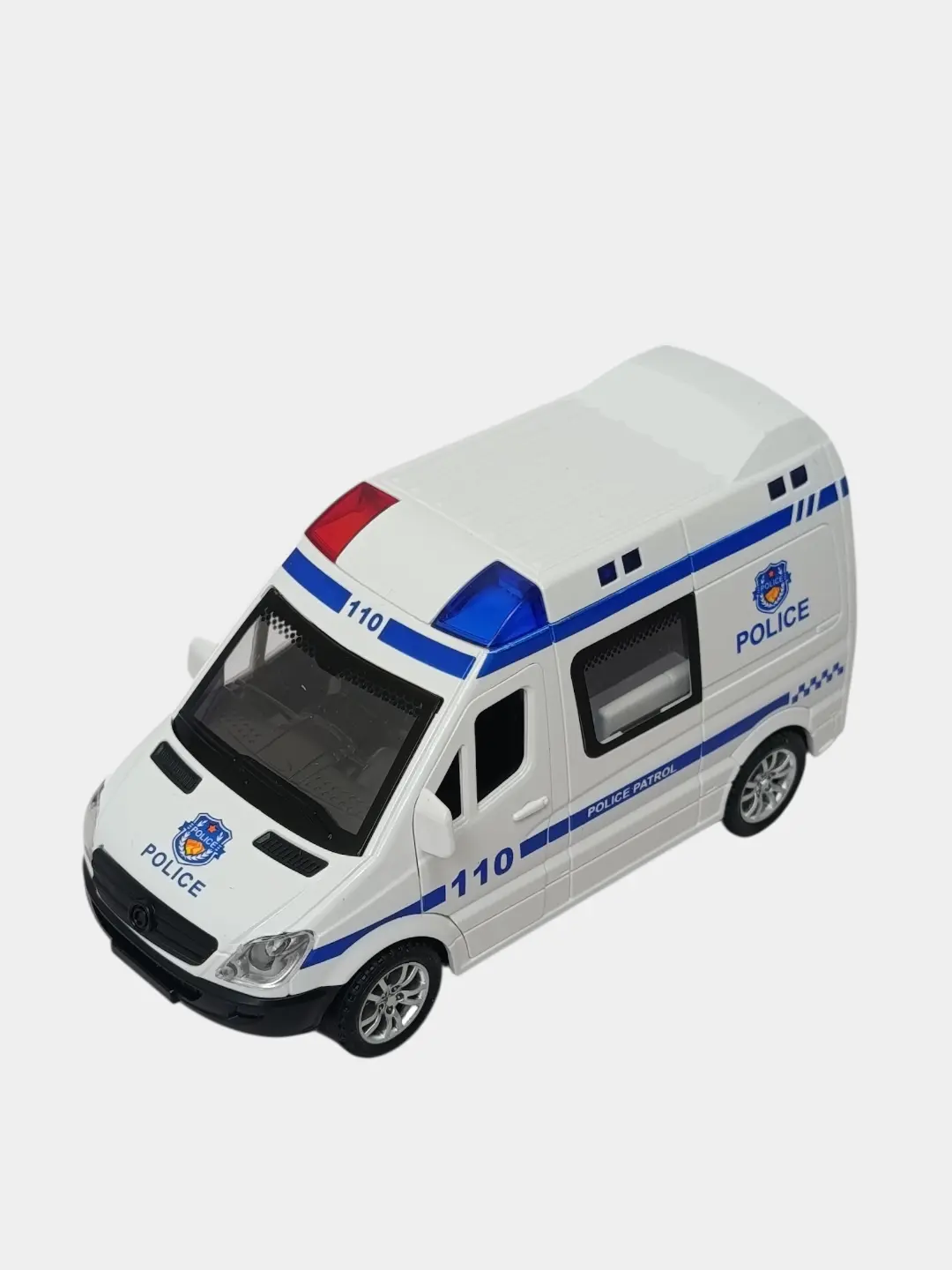 Tez yordam mashinasi, politsiya mikroavtobusi bolalar o'yinchoq mashinasi