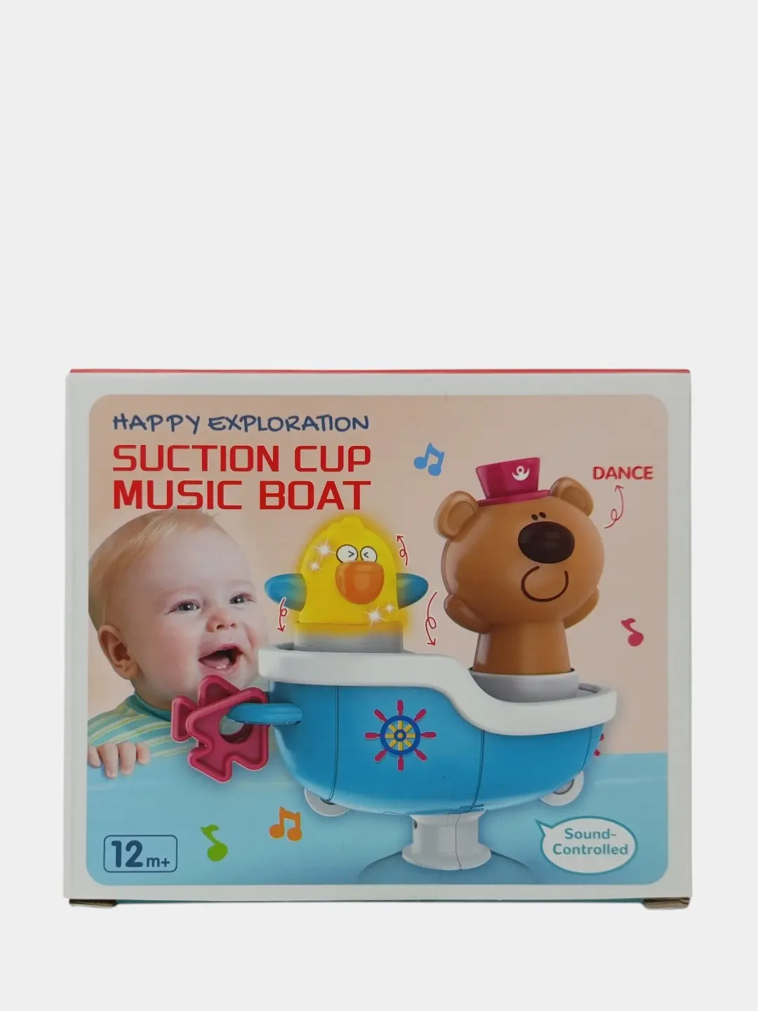 Happy Exploration vannadagi musiqiy qayiqcha, so'rg'ichli va ovoz bilan boshqariladigan — 2-rasm