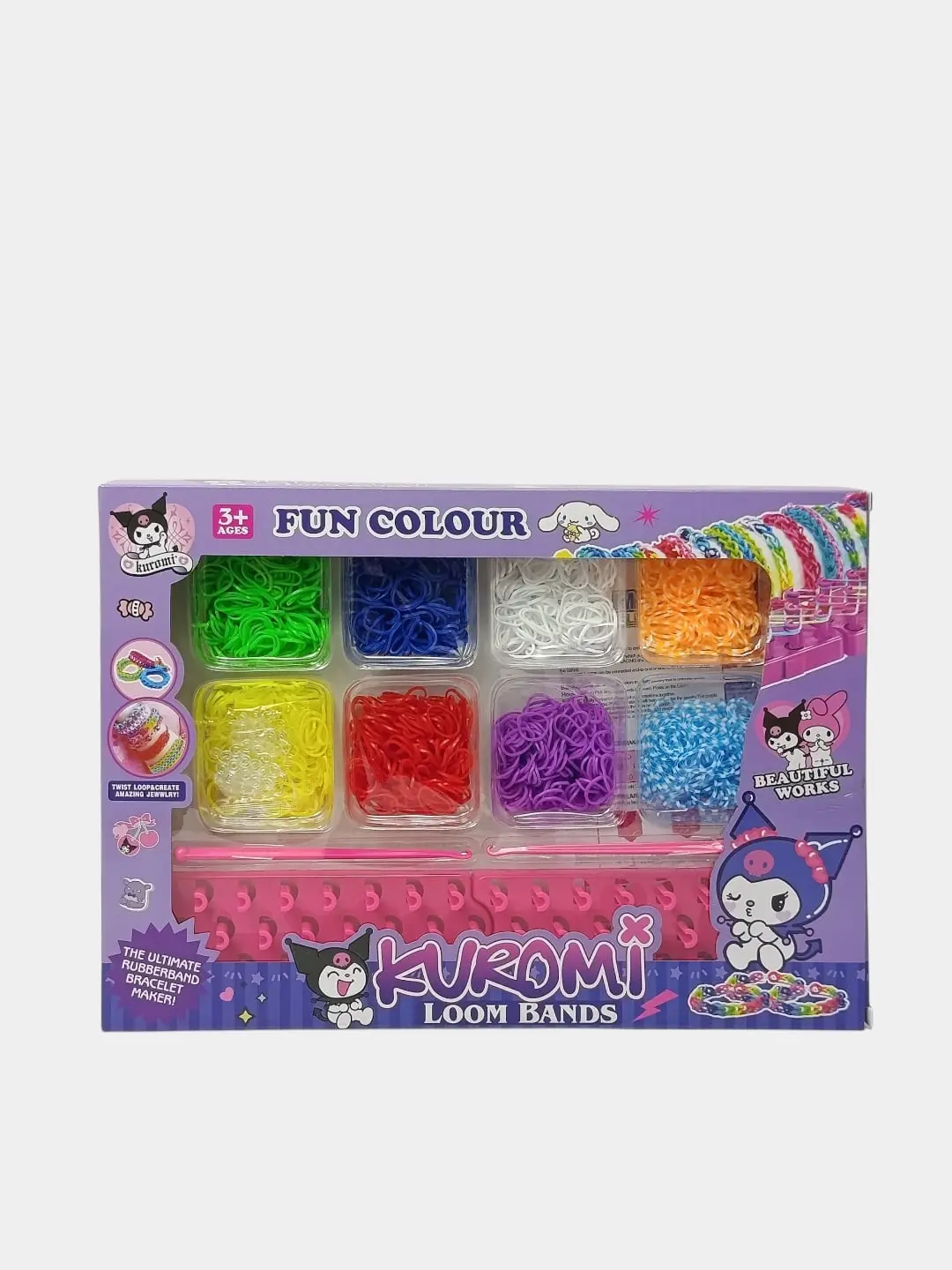 Набор резинок для плетения Loom Bands Куроми Sanrio со станком для творчества — фото 2