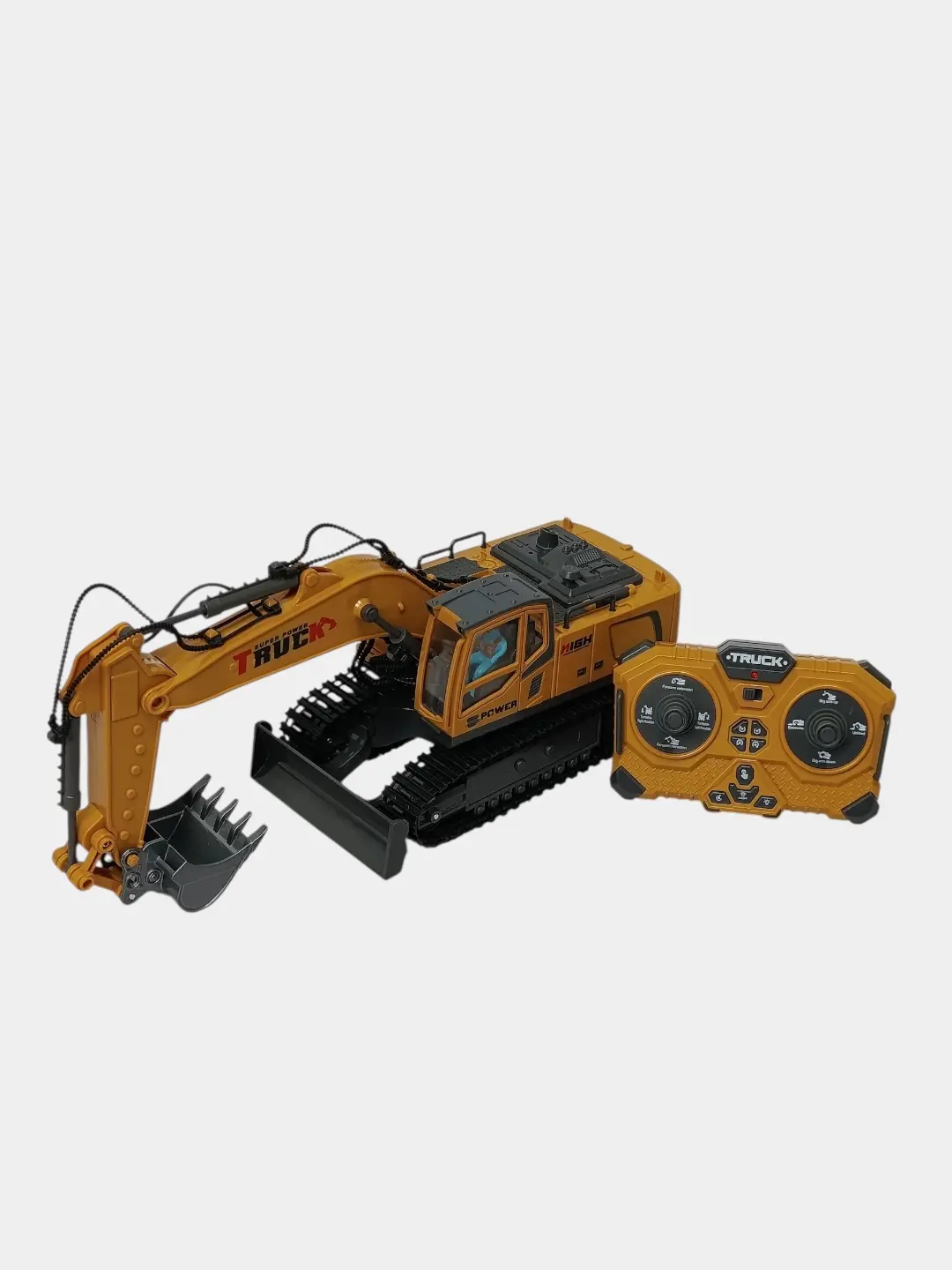 Masofadan boshqariladigan ekskavator Alloy Truck Excavator metall cho'michli, 17 kanalli — 3-rasm