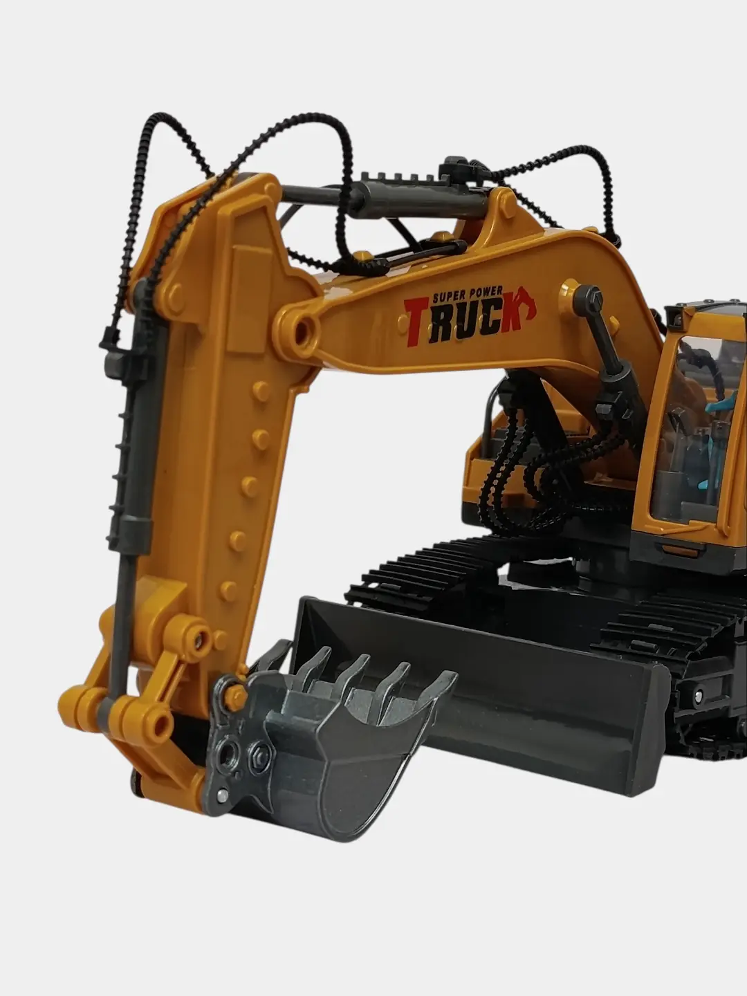 Masofadan boshqariladigan ekskavator Alloy Truck Excavator metall cho'michli, 17 kanalli — 5-rasm