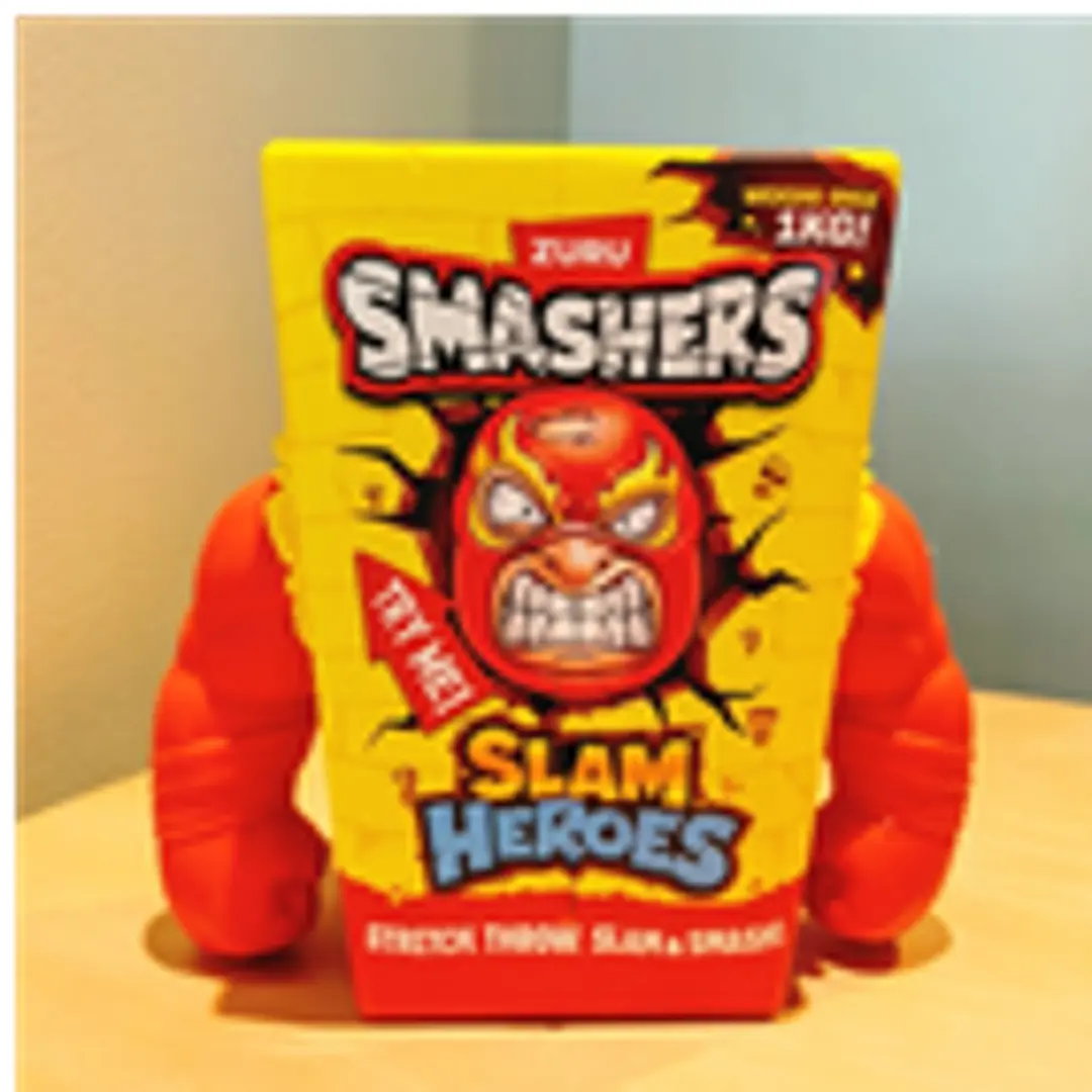 ZURU Smashers Slam Heroes, Интерактивная игрушка-сюрприз, Коллекционные фигурки рестлеров, Для активных игр