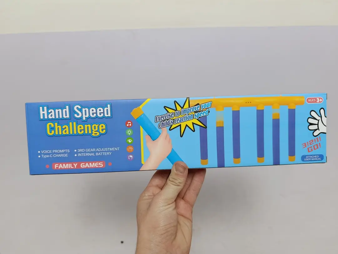 Interaktiv reaksiya trenajyori Hand Speed Challenge, Bolalar va kattalar uchun rivojlantiruvchi o'yin, 3 xil tezlik — 2-rasm