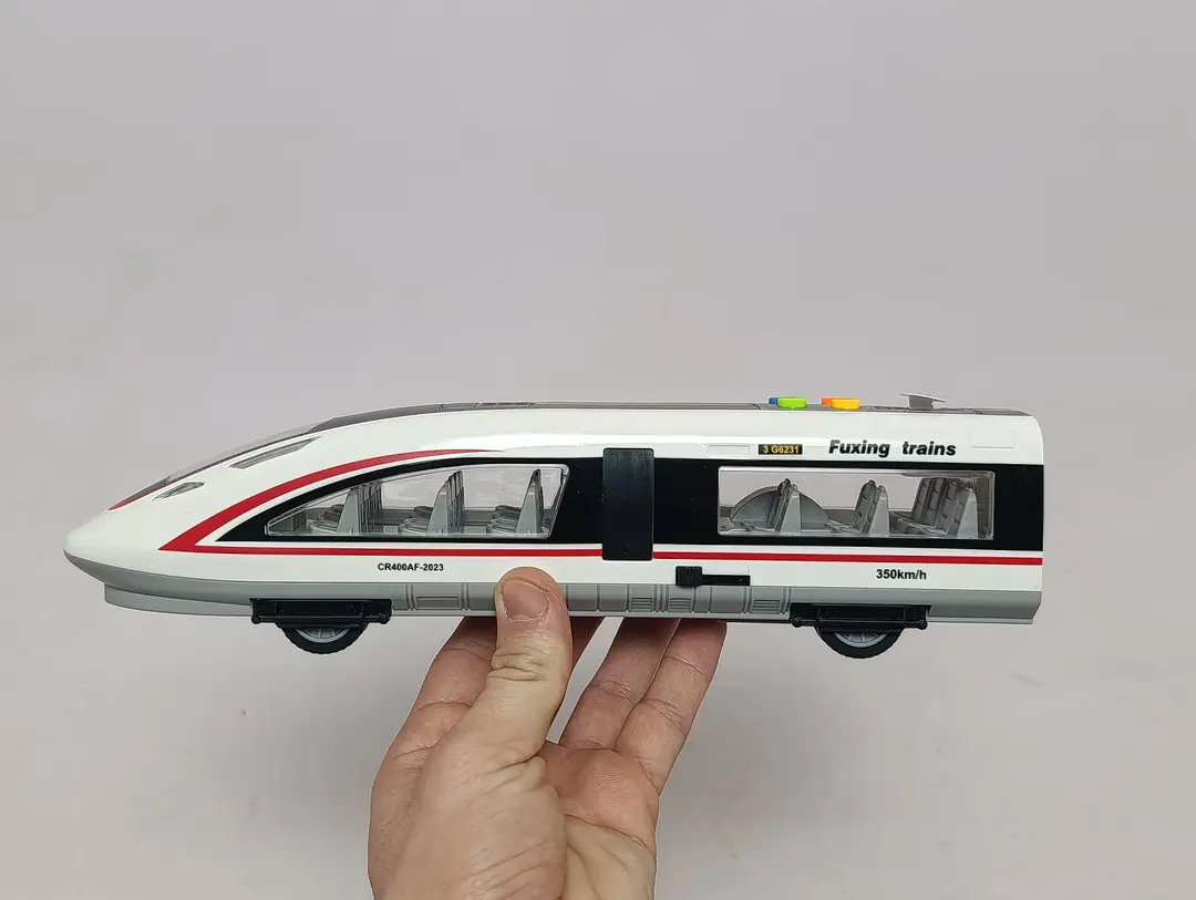 Bolalar uchun chiroqli va ovozli Fuxing WENYI Light Striker tezyurar poyezdi — 5-rasm