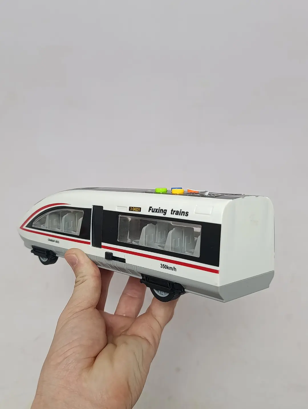 Bolalar uchun chiroqli va ovozli Fuxing WENYI Light Striker tezyurar poyezdi — 6-rasm