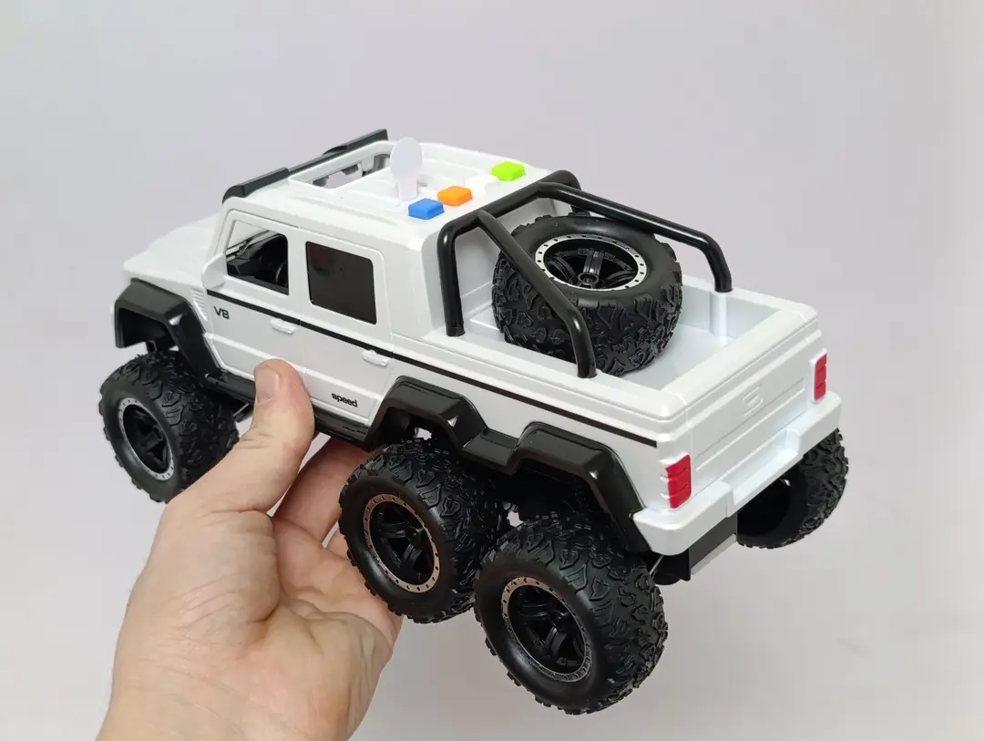 Gelik 6x6 yo'ltanlamas mashinasi Wenyi inersion 1:16 chiroq va ovozli — 5-rasm