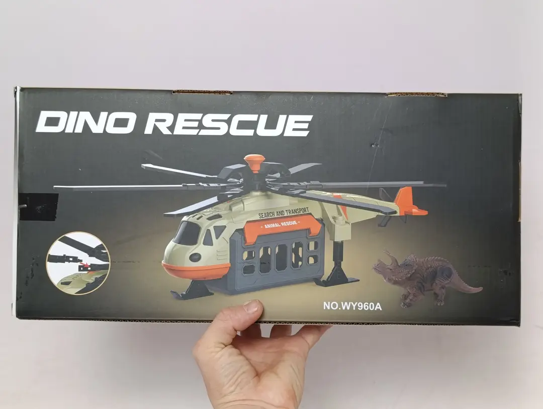 Dinozavrlarni qutqarish vertolyoti Wenyi Dino Rescue 1:16, chiroqli va ovozli effektlar — 3-rasm