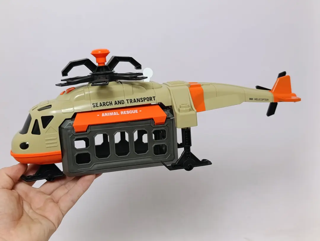 Dinozavrlarni qutqarish vertolyoti Wenyi Dino Rescue 1:16, chiroqli va ovozli effektlar — 5-rasm