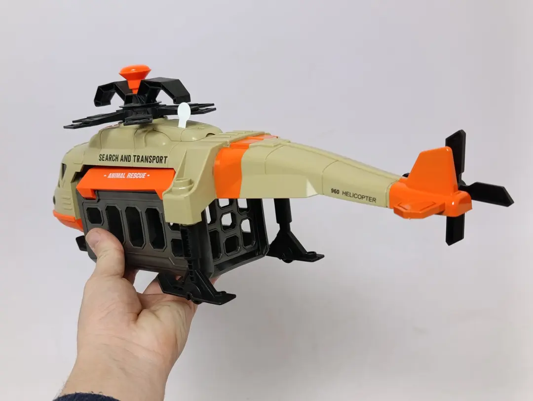Dinozavrlarni qutqarish vertolyoti Wenyi Dino Rescue 1:16, chiroqli va ovozli effektlar — 6-rasm