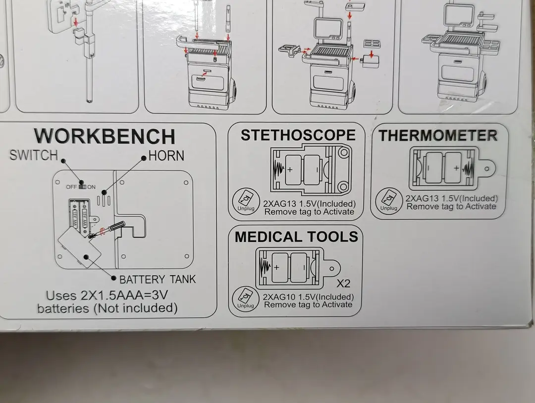 Elektron shifokor aravachasi Medical Trolley interaktiv panelli bolalar uchun to'plami — 7-rasm