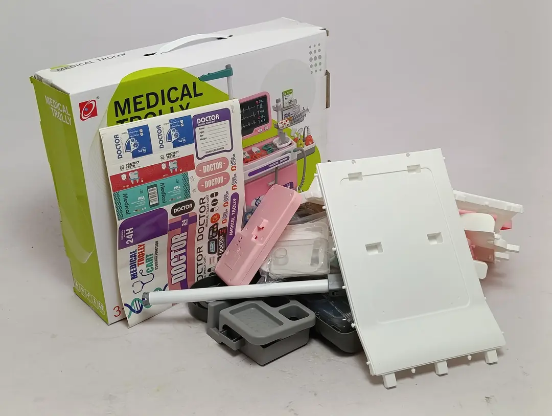 Elektron shifokor aravachasi Medical Trolley interaktiv panelli bolalar uchun to'plami — 8-rasm