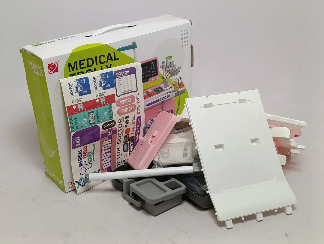 Elektron shifokor aravachasi Medical Trolley interaktiv panelli bolalar uchun to'plami — 9-rasm